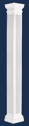 Tuscan Square Tapered Column